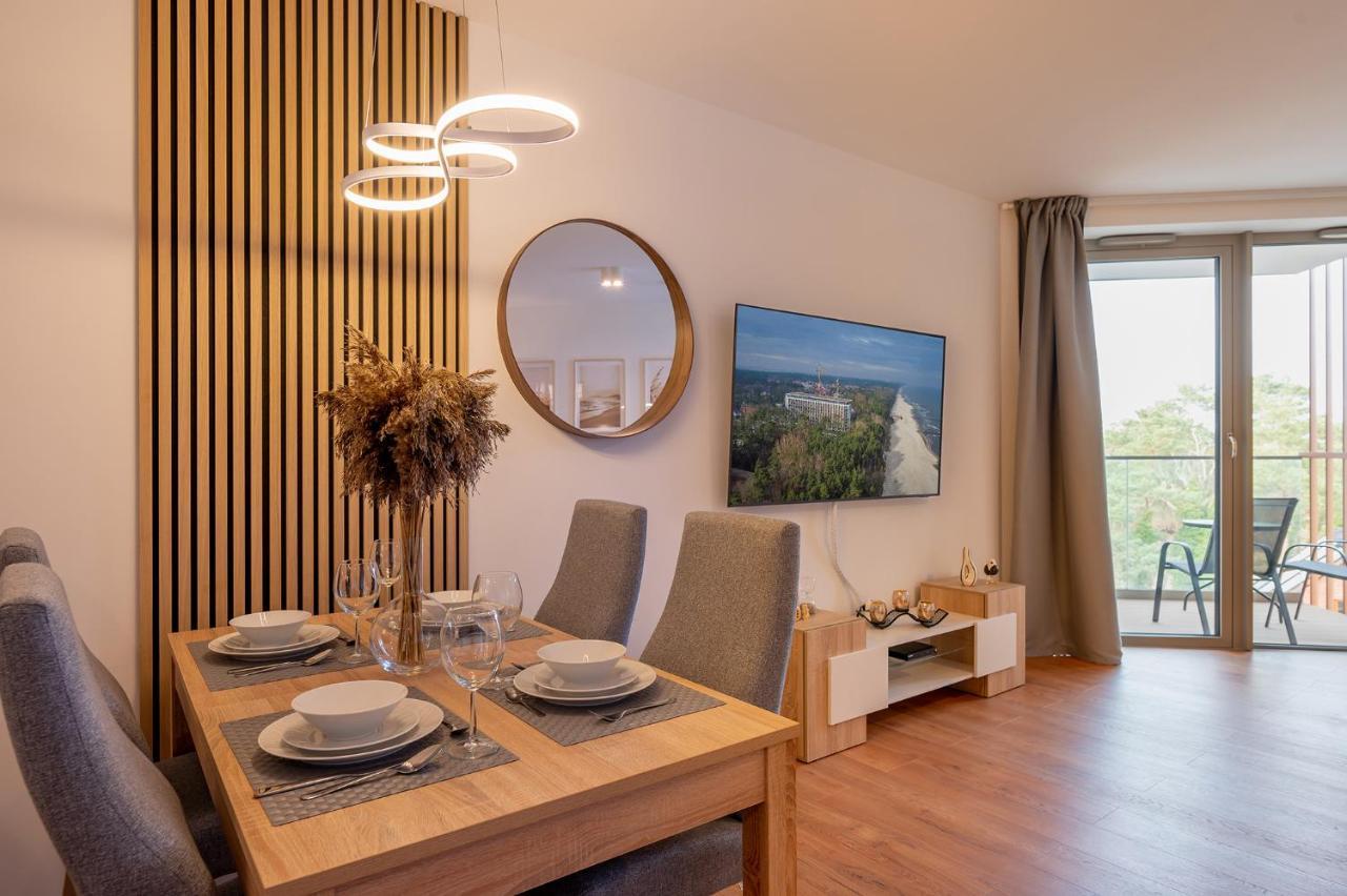 Pinea Sky Premium Apartament Z Widokiem Na Morze Ze Spa I Basenem Przy Plazy Побєрово Екстер'єр фото